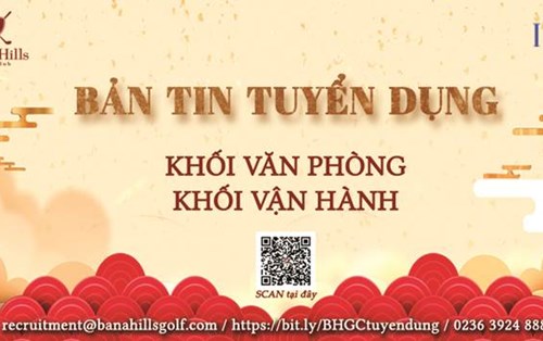 Ba Na Hills Golf Club tuyển dụng 